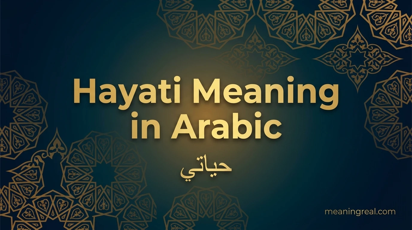 Hayati Meaning in Arabic