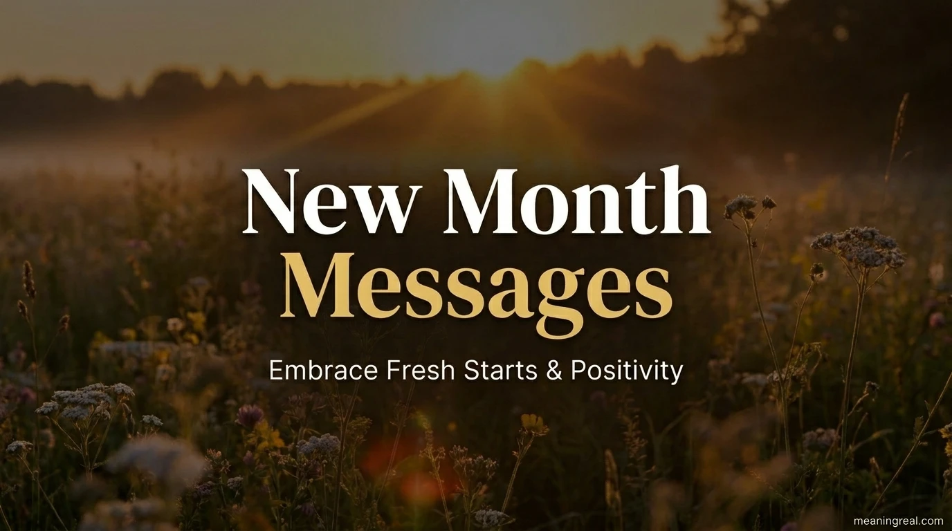 New Month Messages: Fresh Wishes for the Start of the Month